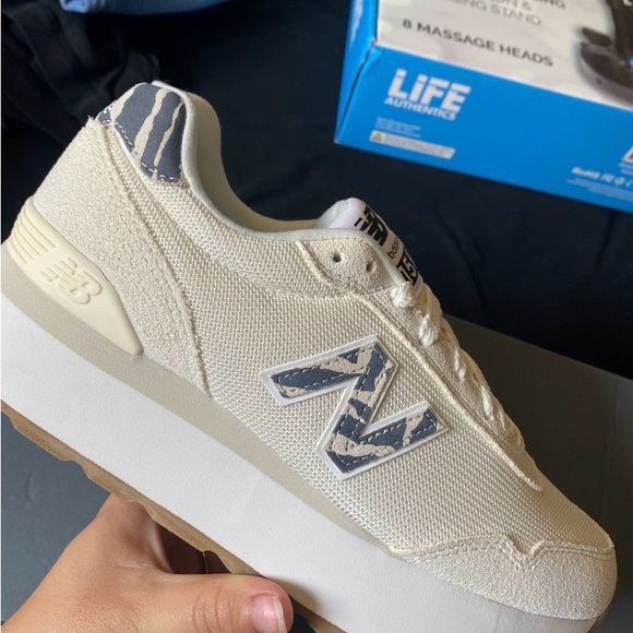 New Balance Shoes - New Balance Men's Off-White and Gray Sneakers